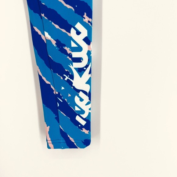 Smashfest Queen Womens Cycling Leggings Active Tight Pant Size S Blue Teal - Picture 3 of 8